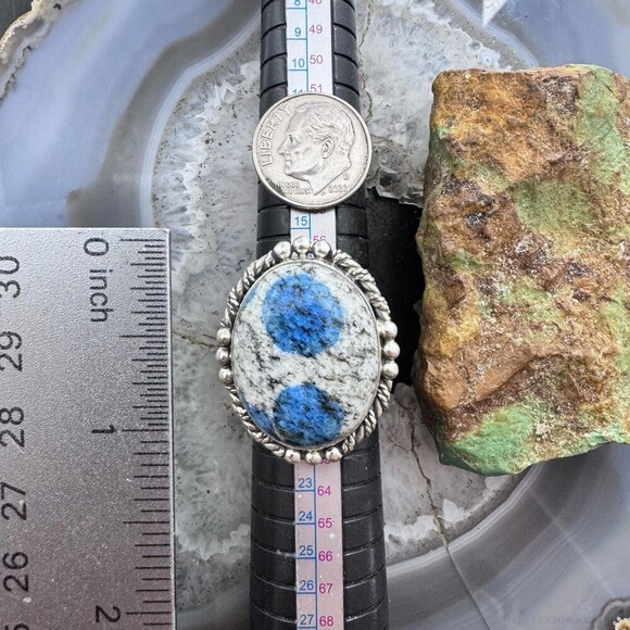 Sterling Silver Southwestern Style Teardrop K2 Jasper Ring Size 9 For Women - Picture 9 of 10